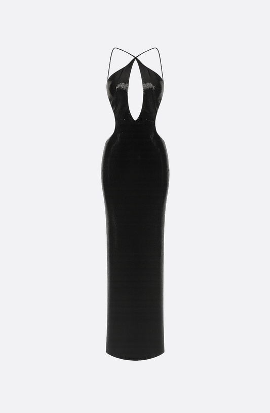 Hayley Backless Maxi Dress