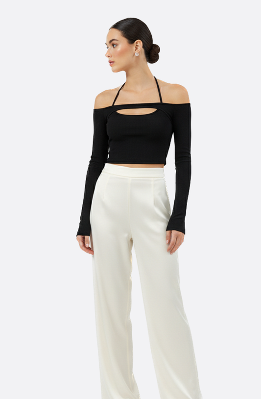 Léonie Cutout Off-Shoulder Top