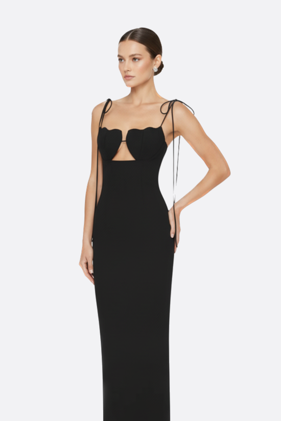 Elena Tie Maxi Dress