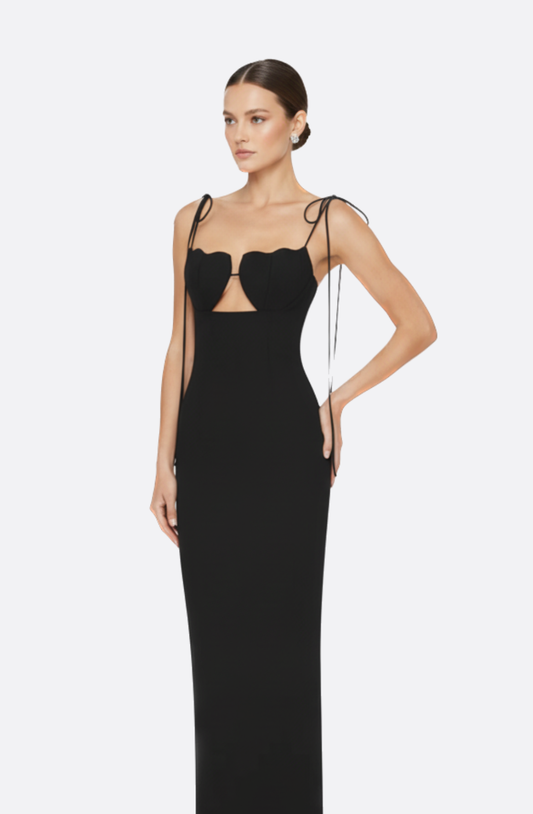 Elena Tie Maxi Dress