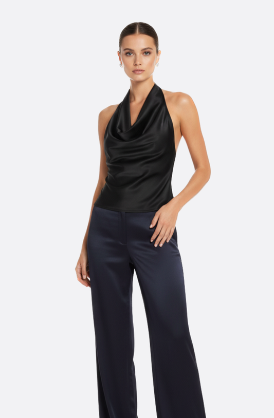 Amélie Satin Halter