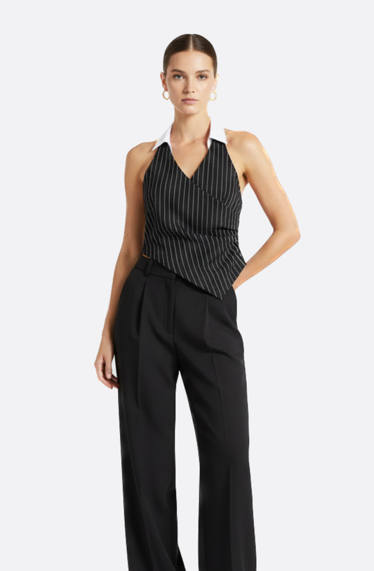 Colette Pinstripe Halter