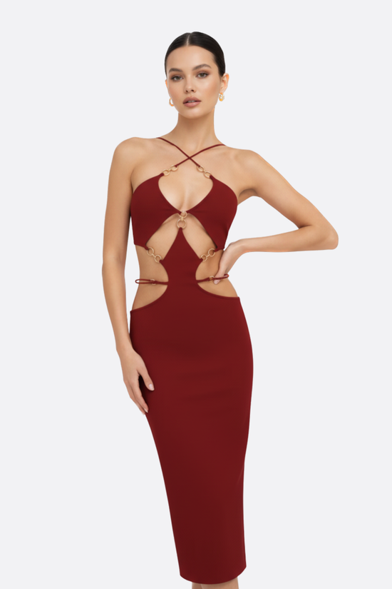 Rosé Andromeda Maxi Dress