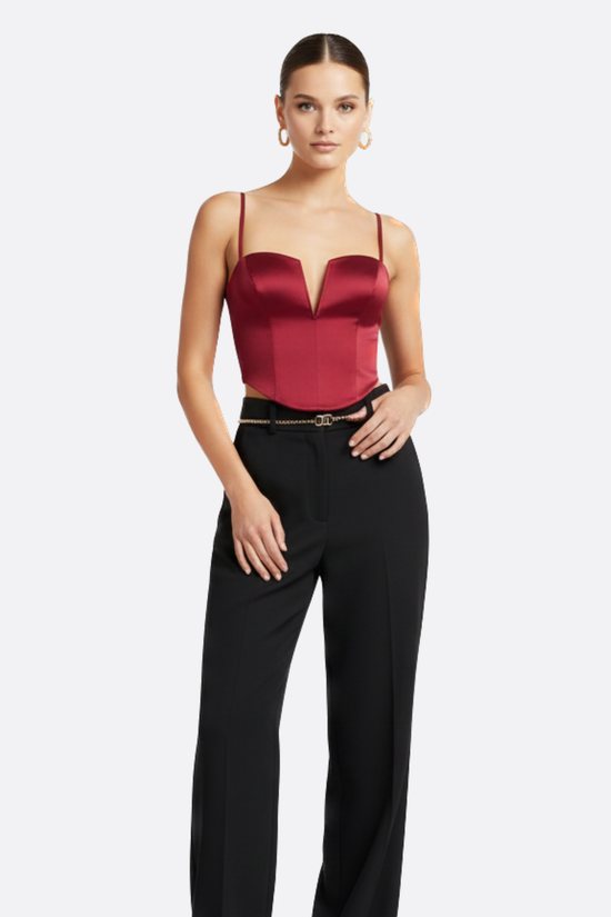 Élodie Satin Corset Top