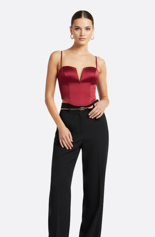 Élodie Satin Corset Top