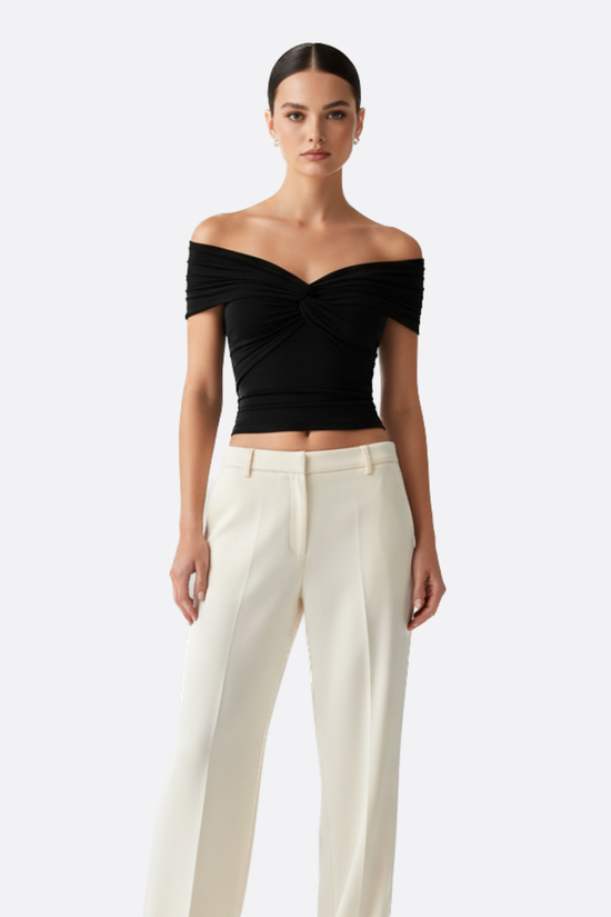 Léonie Twist Off-Shoulder Top