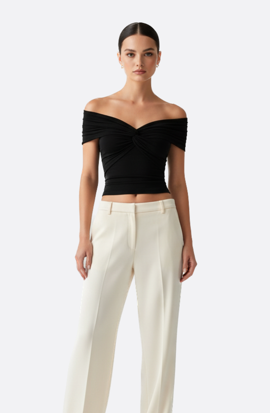 Léonie Twist Off-Shoulder Top