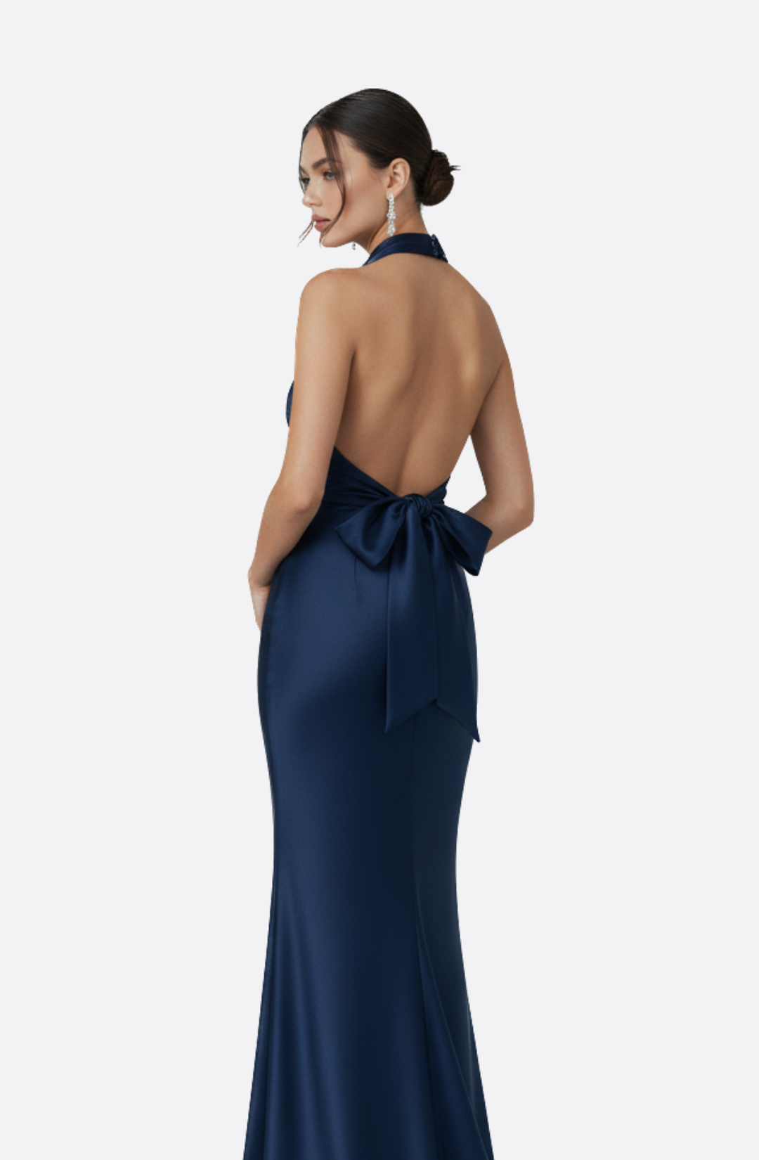 Arden Royal Bleu Halter Maxi Dress