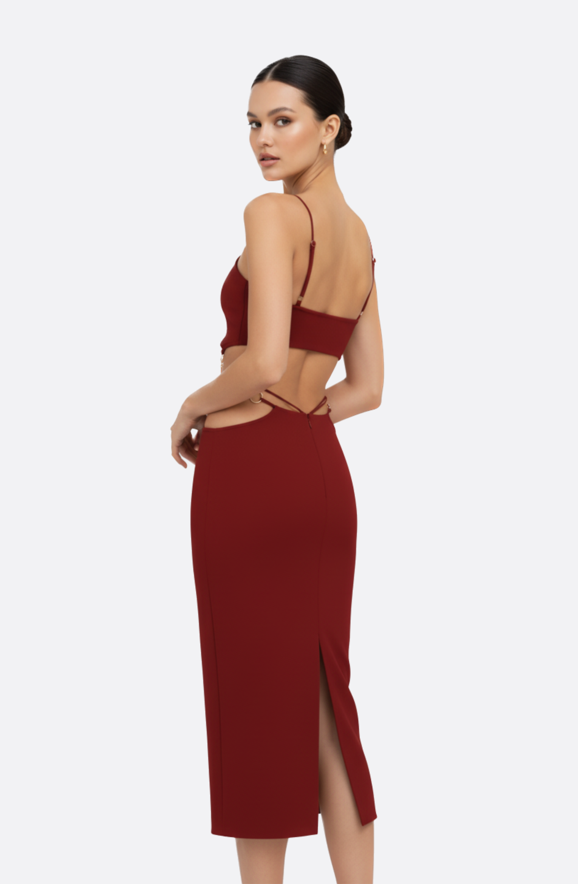 Rosé Andromeda Maxi Dress