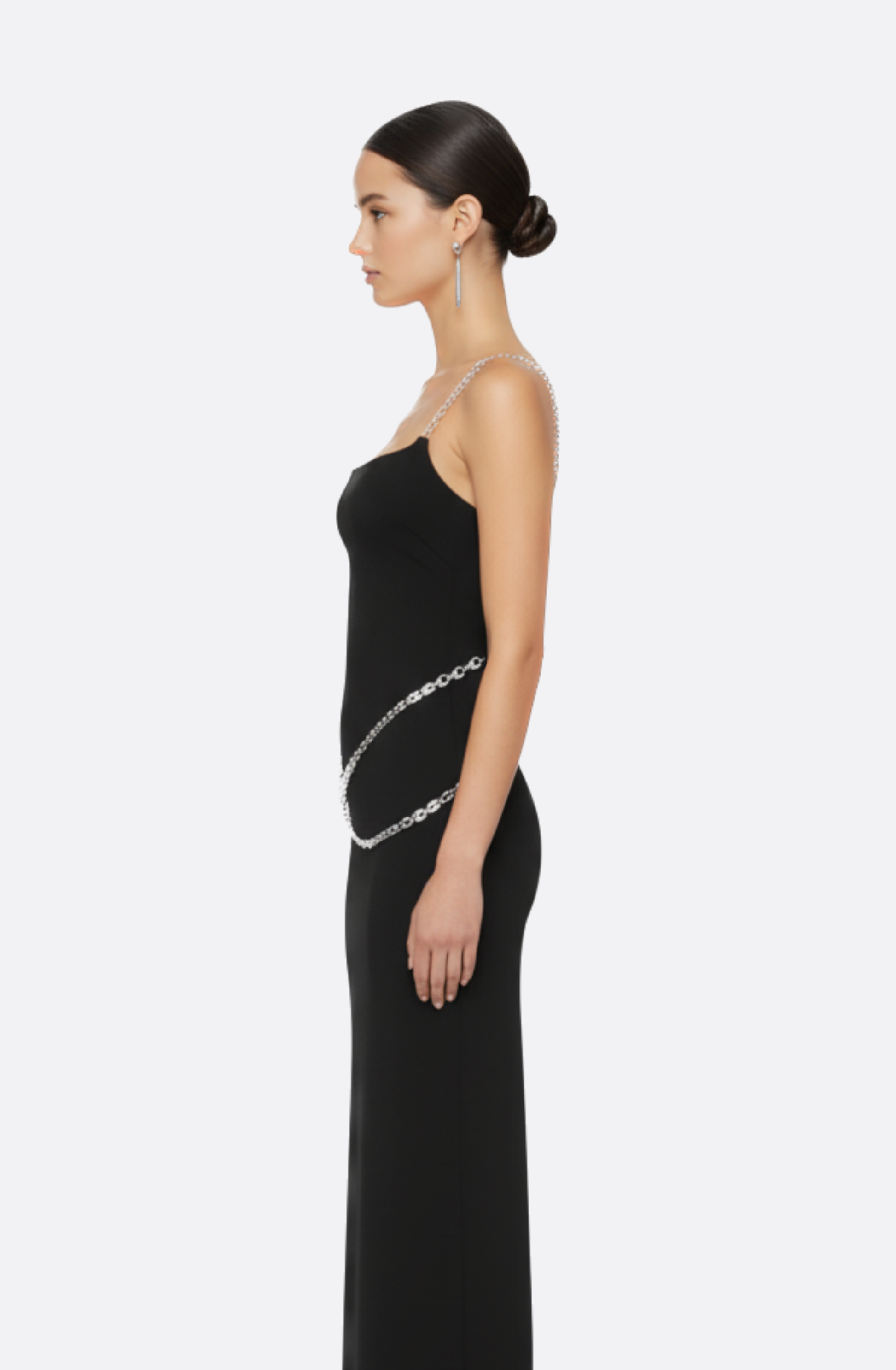Janiella Chain Wrap Maxi Dress