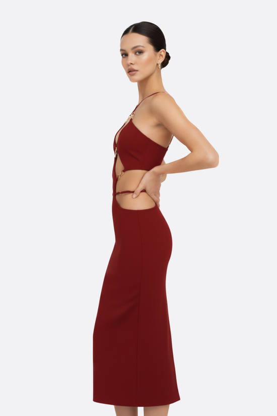 Rosé Andromeda Maxi Dress