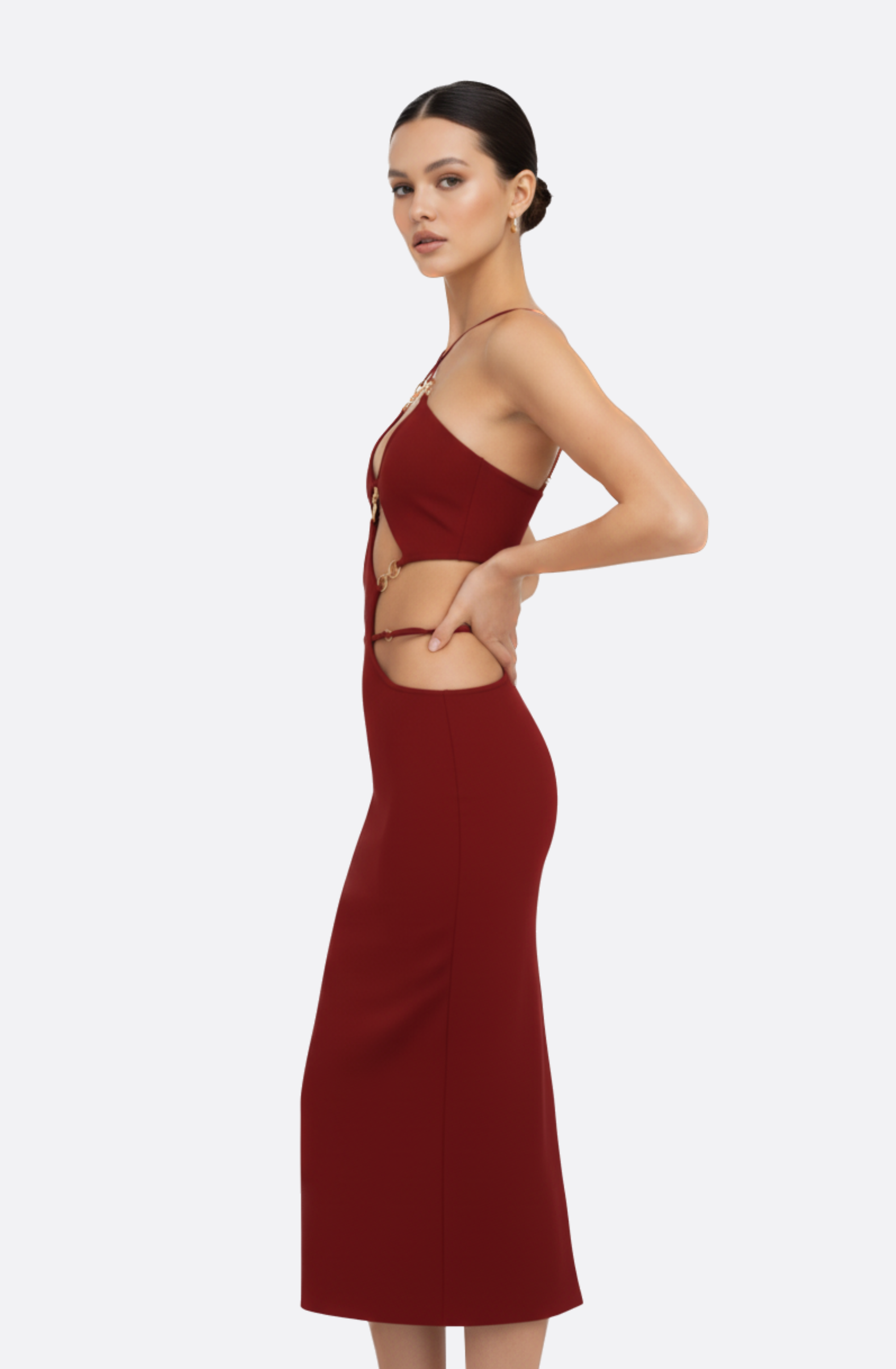 Rosé Andromeda Maxi Dress