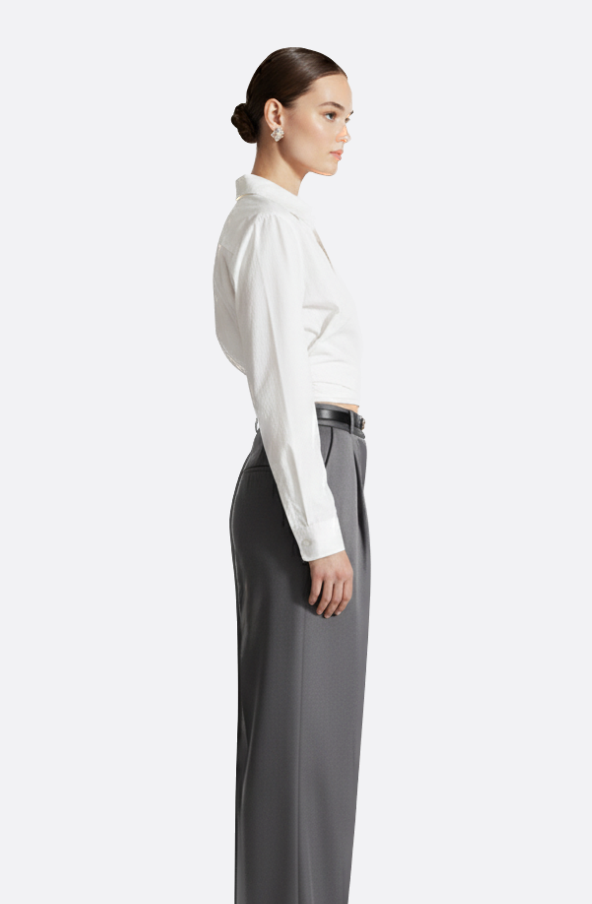 Inès Wrap Crop Shirt