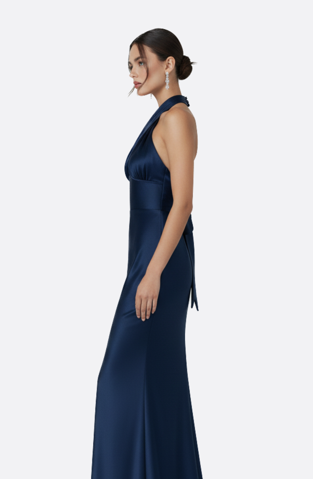 Arden Royal Bleu Halter Maxi Dress