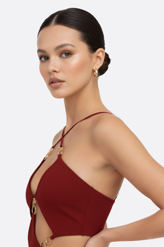 Rosé Andromeda Maxi Dress