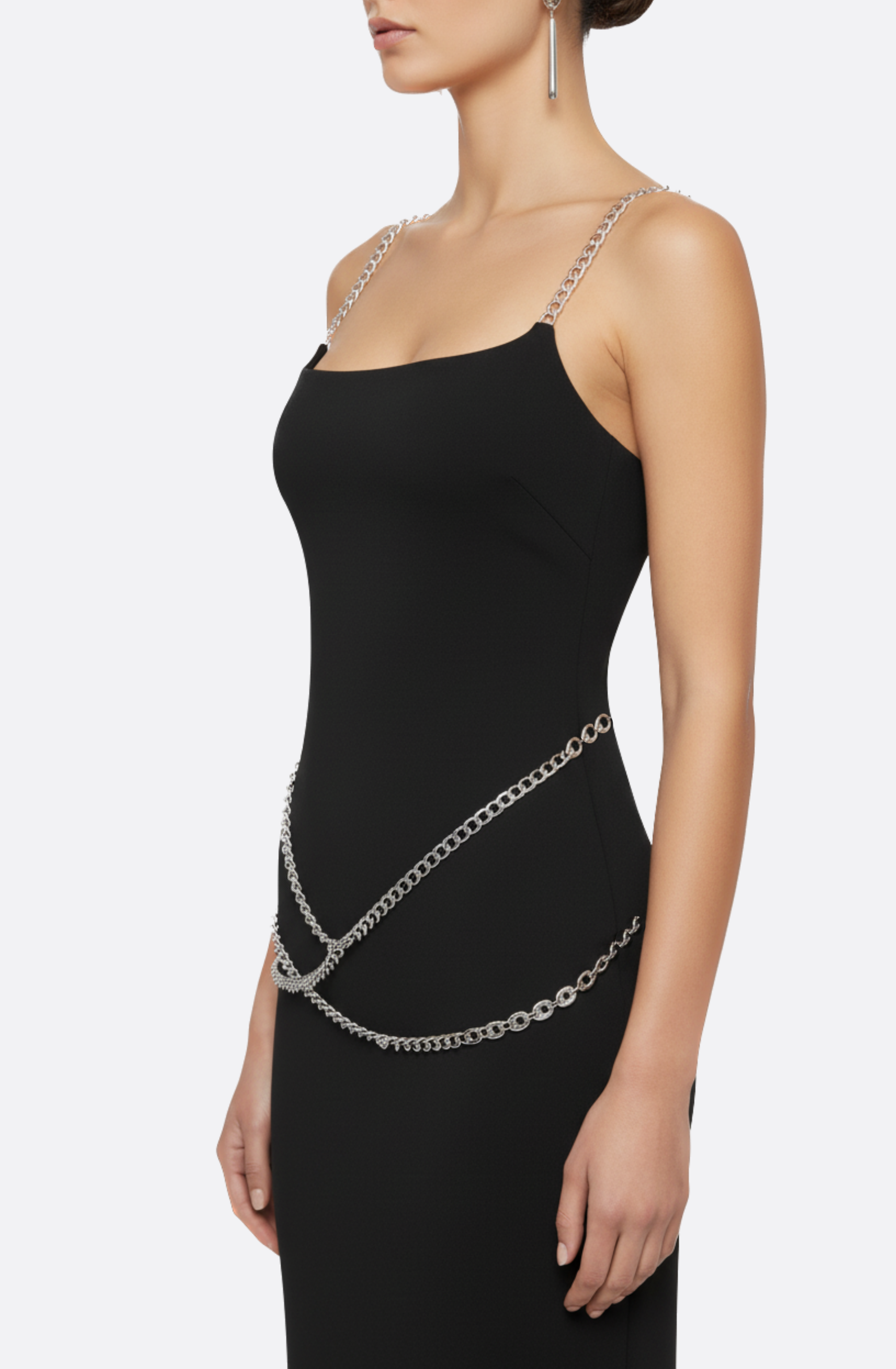Janiella Chain Wrap Maxi Dress