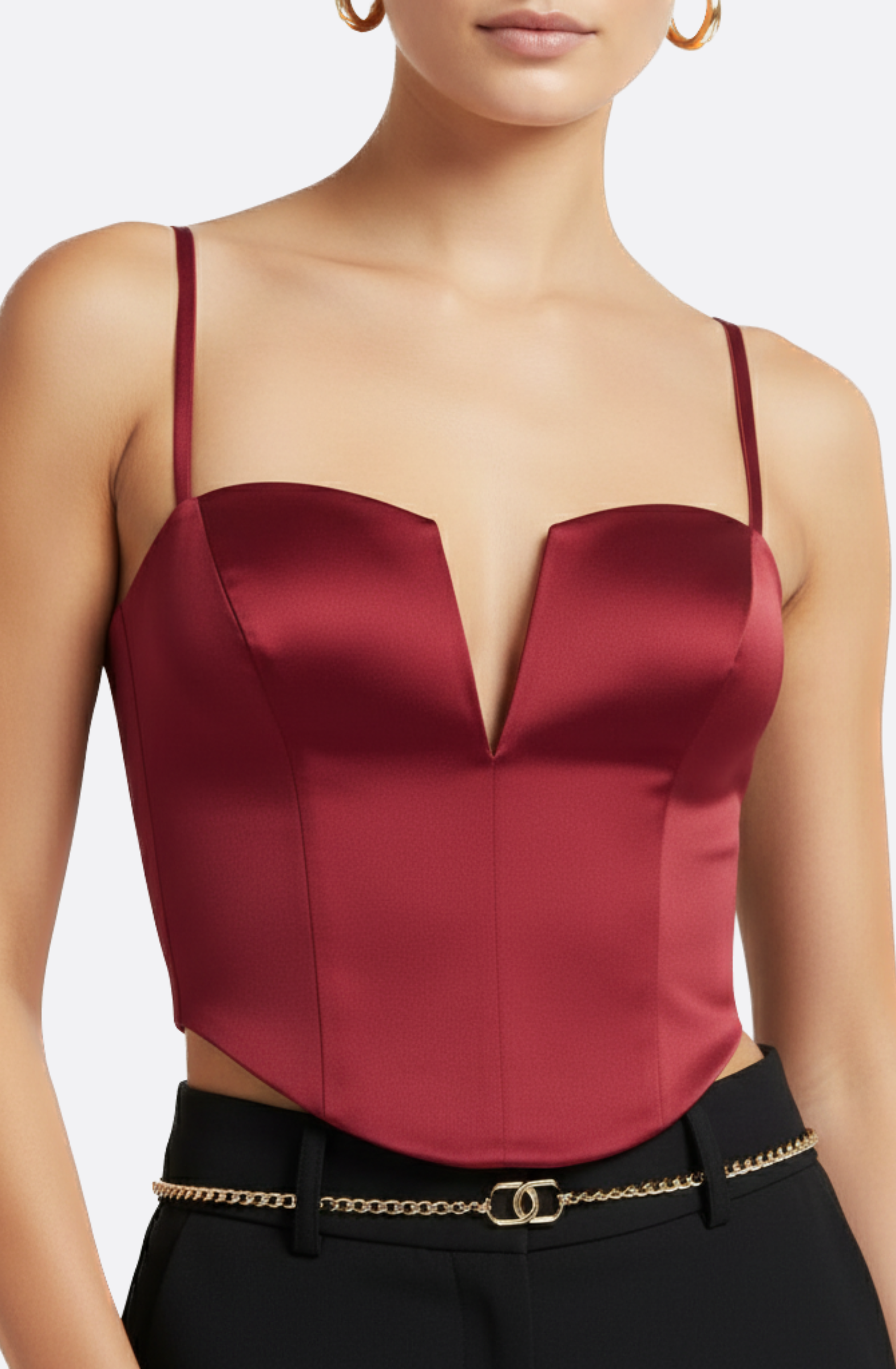 Élodie Satin Corset Top