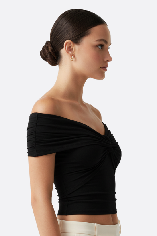 Léonie Twist Off-Shoulder Top