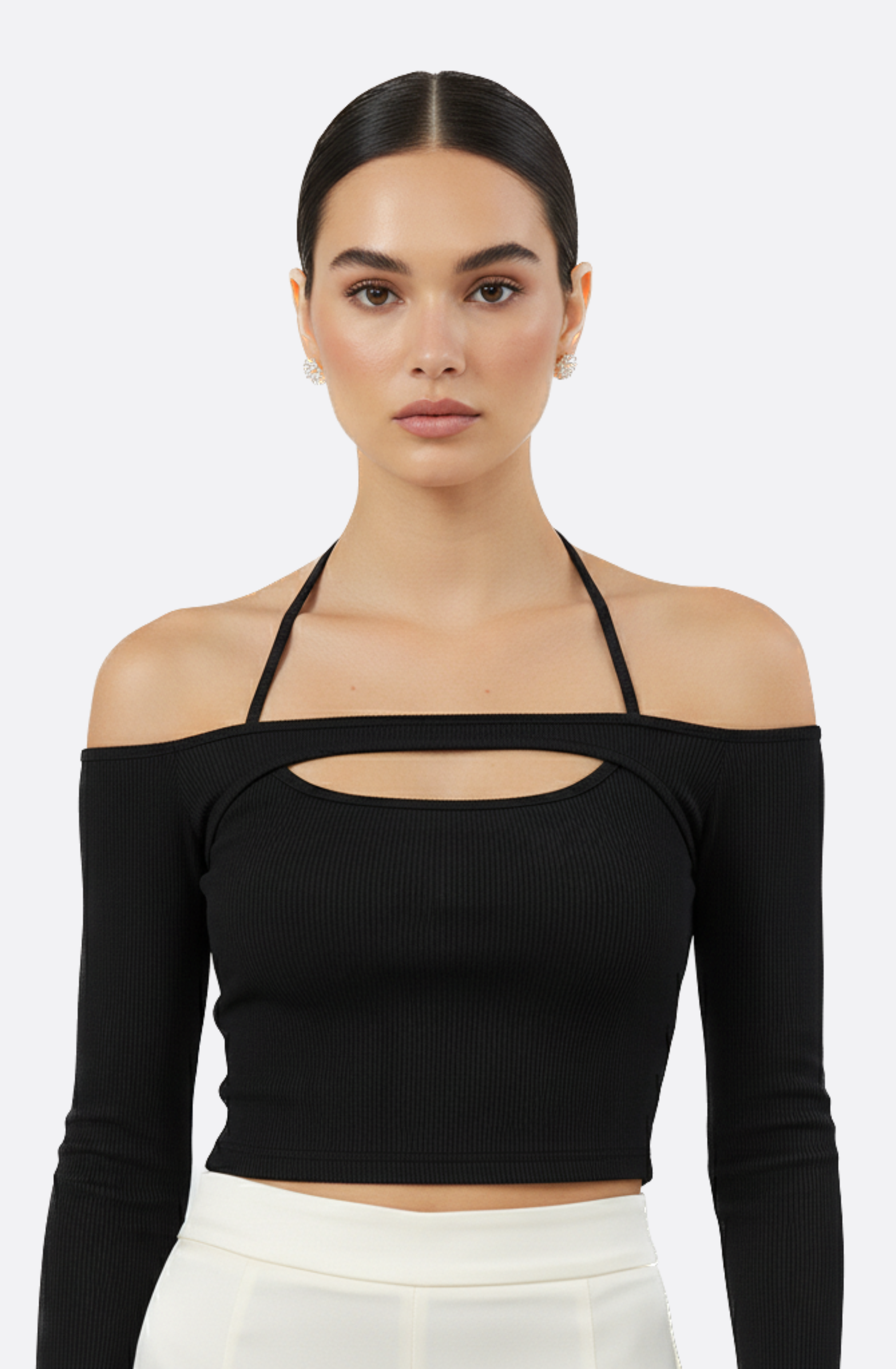 Léonie Cutout Off-Shoulder Top
