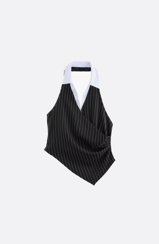 Colette Pinstripe Halter