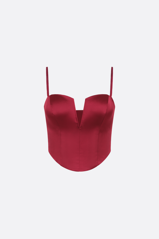 Élodie Satin Corset Top