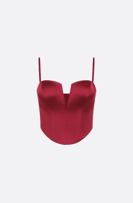 Élodie Satin Corset Top