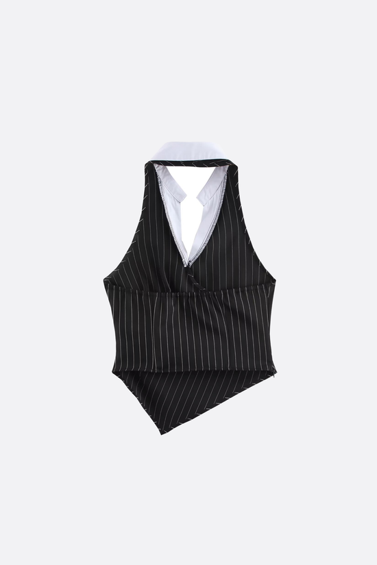 Colette Pinstripe Halter