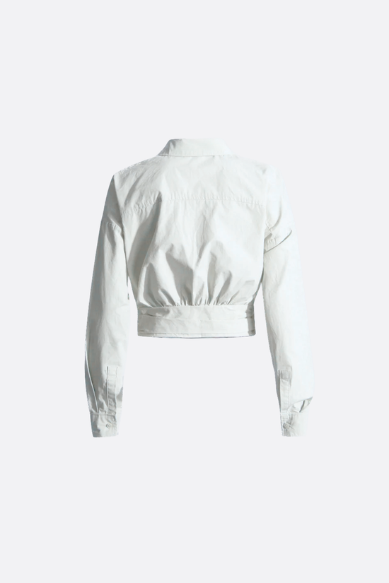 Inès Wrap Crop Shirt