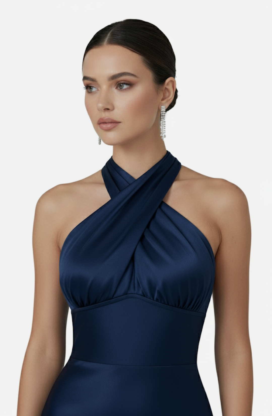Arden Royal Bleu Halter Maxi Dress
