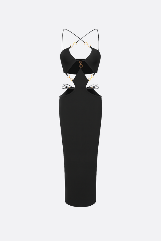 Andromeda Noir Maxi Dress