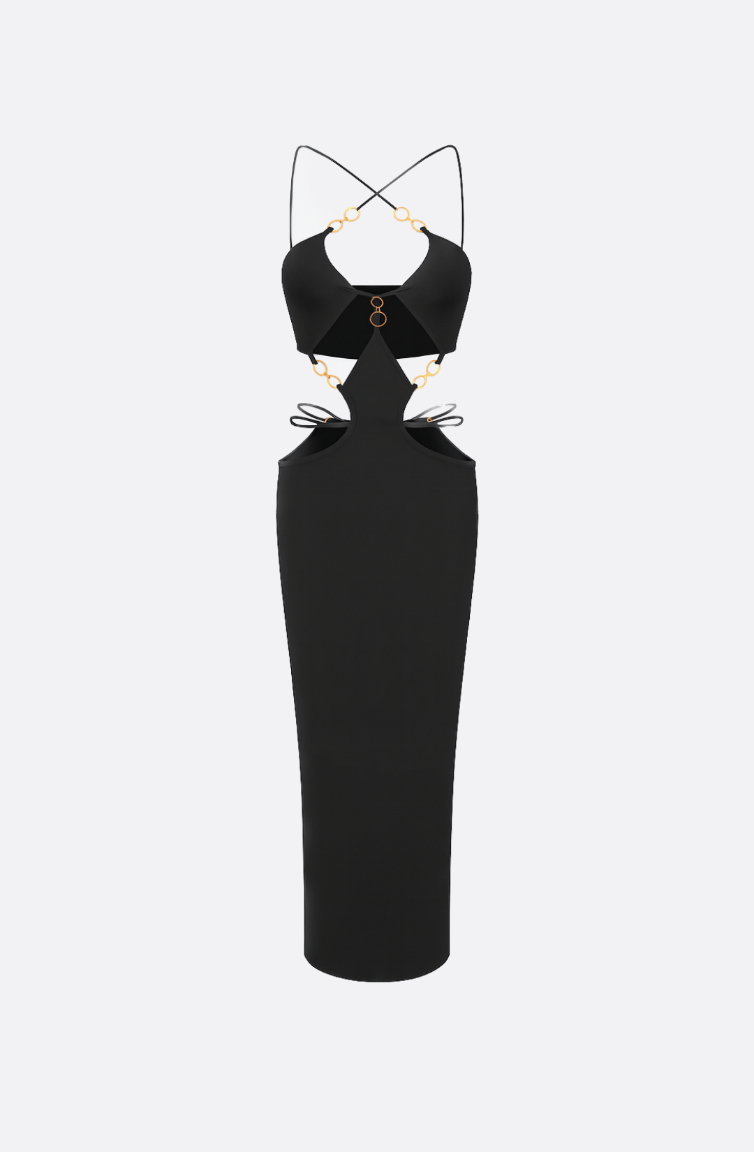 Andromeda Noir Maxi Dress