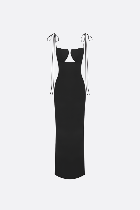 Elena Tie Maxi Dress